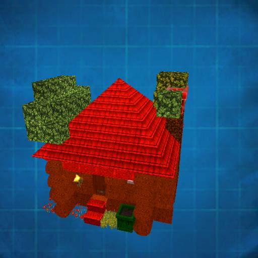 small red cabin