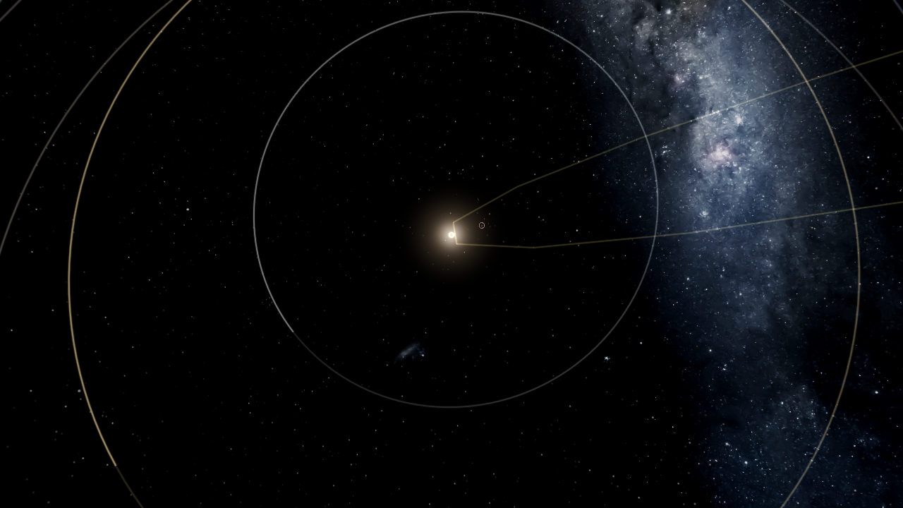 Solar system With Comet's