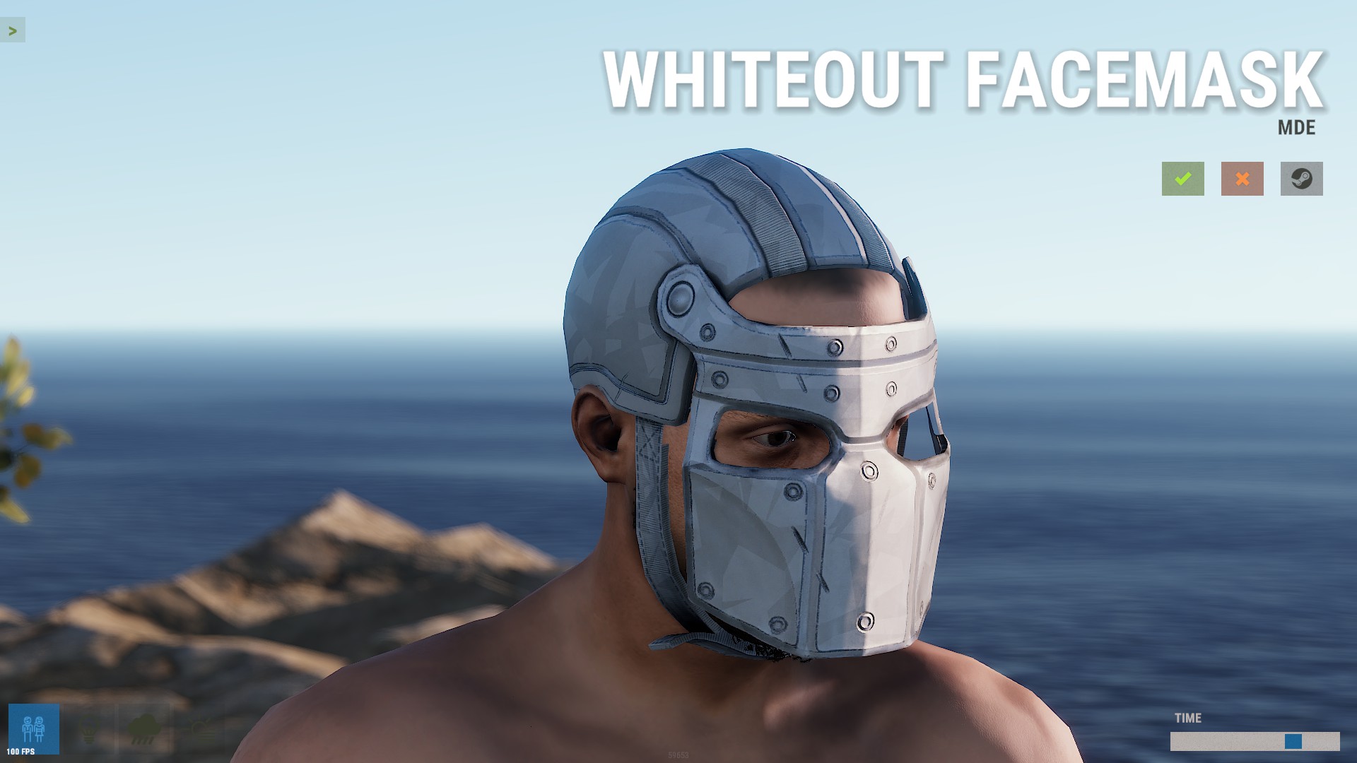 Whiteout Facemask