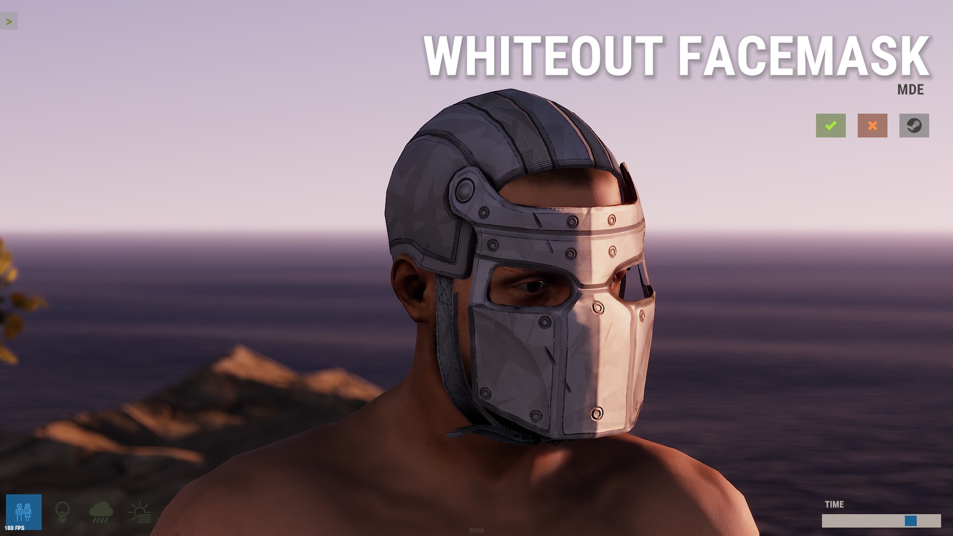 Whiteout Facemask