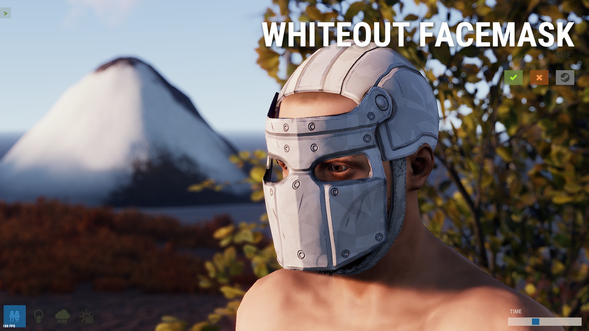 Whiteout Facemask