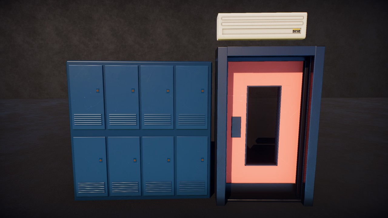 Lockers and Staff Door