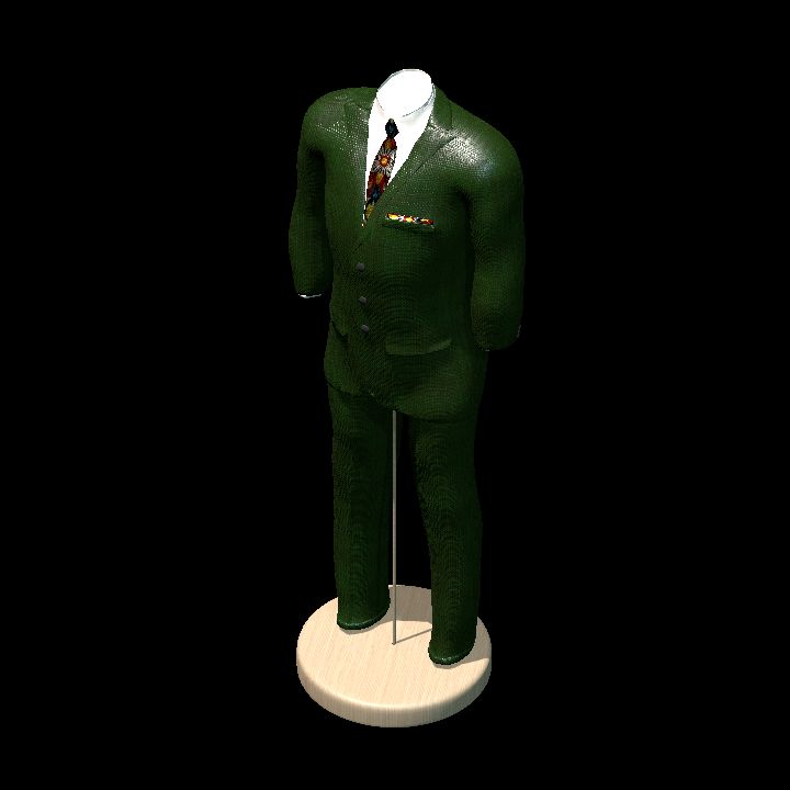 Suit on stand 10