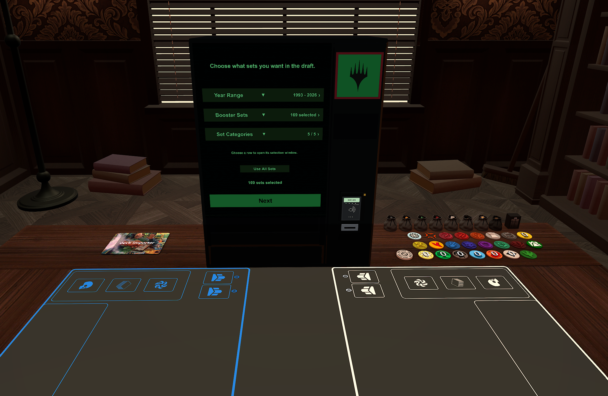 MTG Draft Vending Machine: On Table