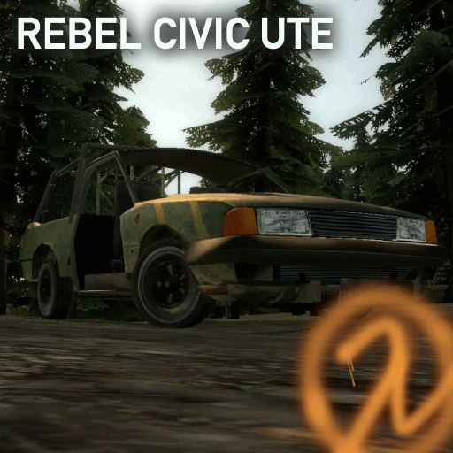 [simfphys] HL2 TL Rebel Civic Ute preview