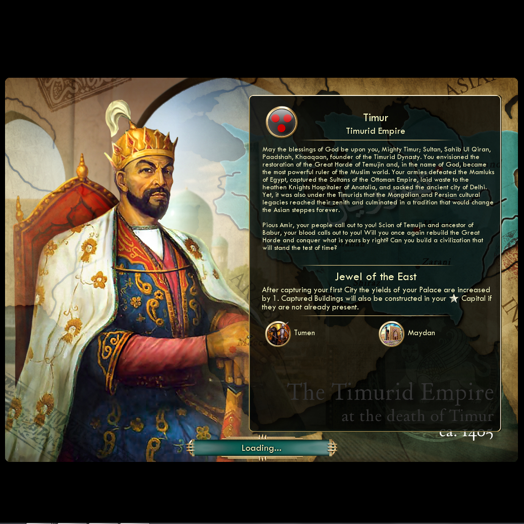 Tomatekh's The Timurids (BNW) preview