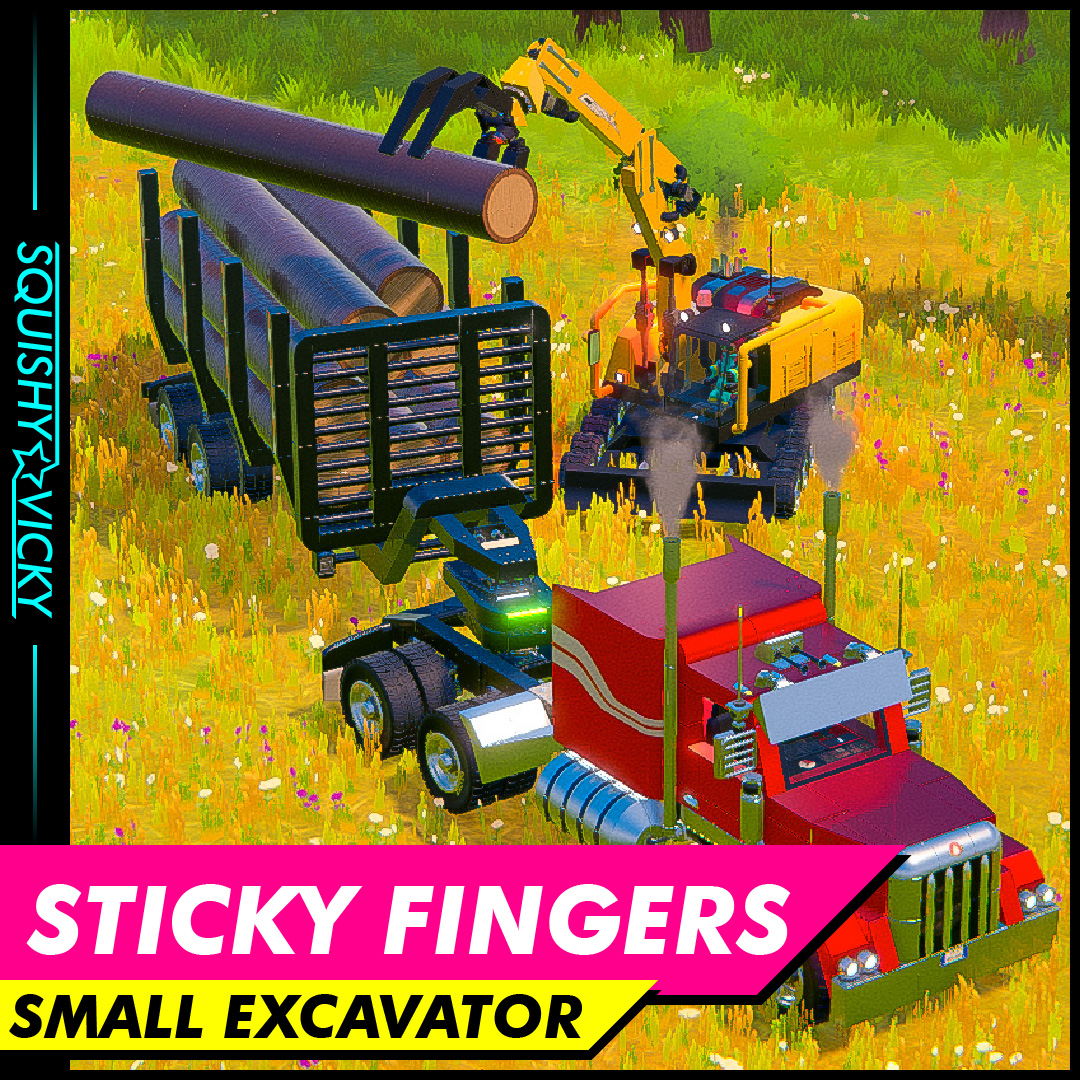 [SQUISHY] Sticky Fingers - Small Excavator
