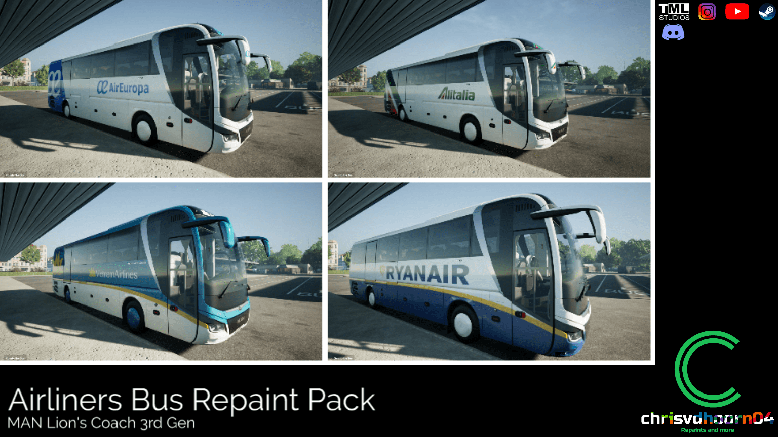 Airliners Repaint Pack - MAN 3rd Gen