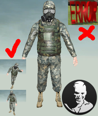 Error Soldier model fix pack