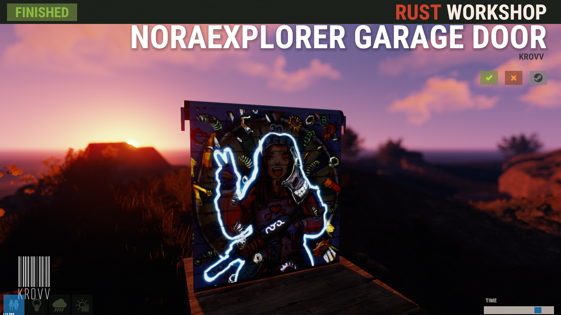 NoraExplorer Garage Door