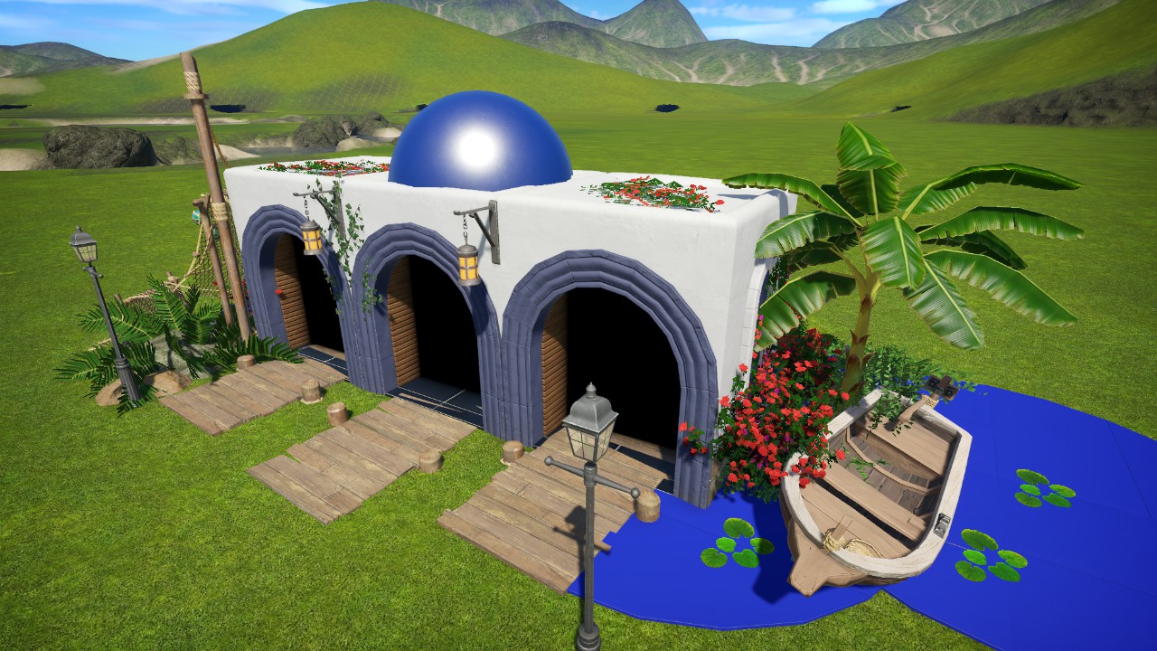 Greek Island Staff Building