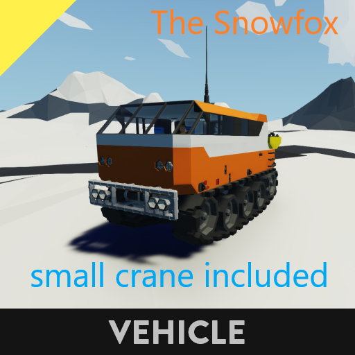 "Snowfox" Arctic tracked truck with crane