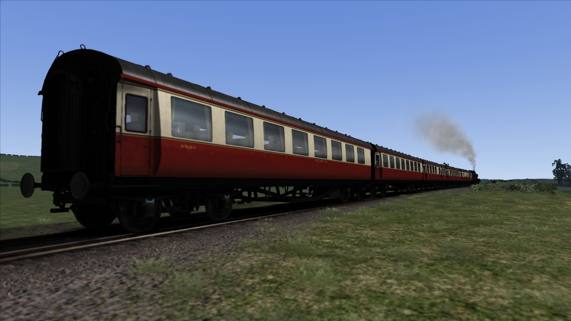 53808 hauling 5 BR Centenary Coaches Passenger Tour Malmesbury-Somerford and back again