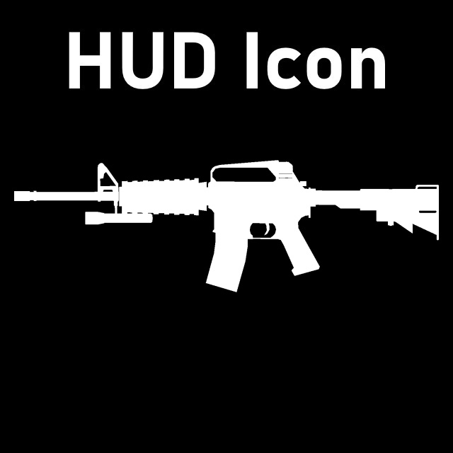 Vanilla M4 Carbine HUD Icon (Assault Rifle)