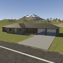 1950s 3 bedroom ranch house (garlinghouse home no.6186 unfurnished)
