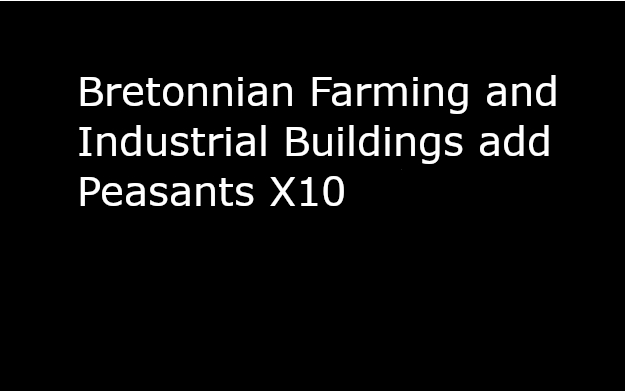 Bretonnian Farming and Industrial Buildings add Peasants X10