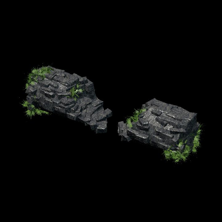 Jungle Ruins - wall chunk 3