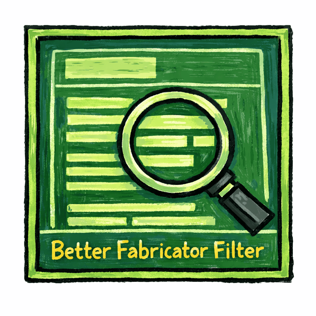 Better Fabricator Filter