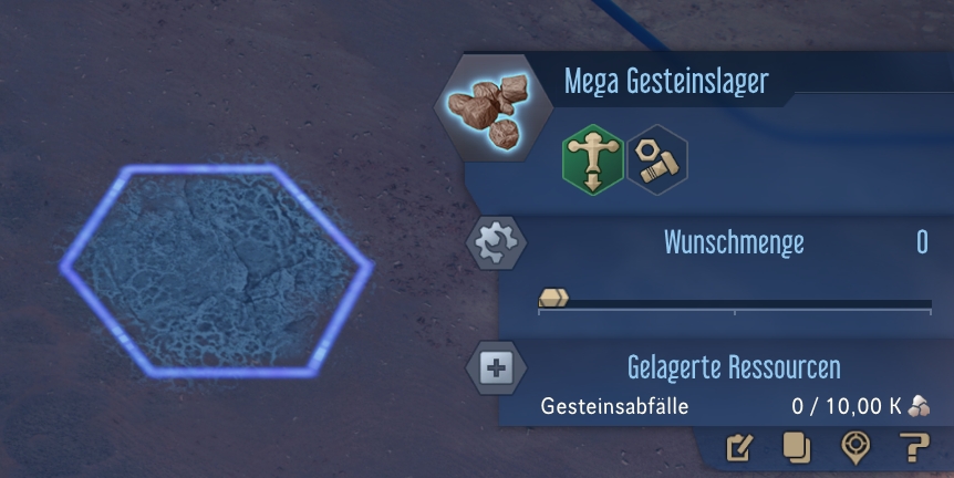 Gesteinslager Mega