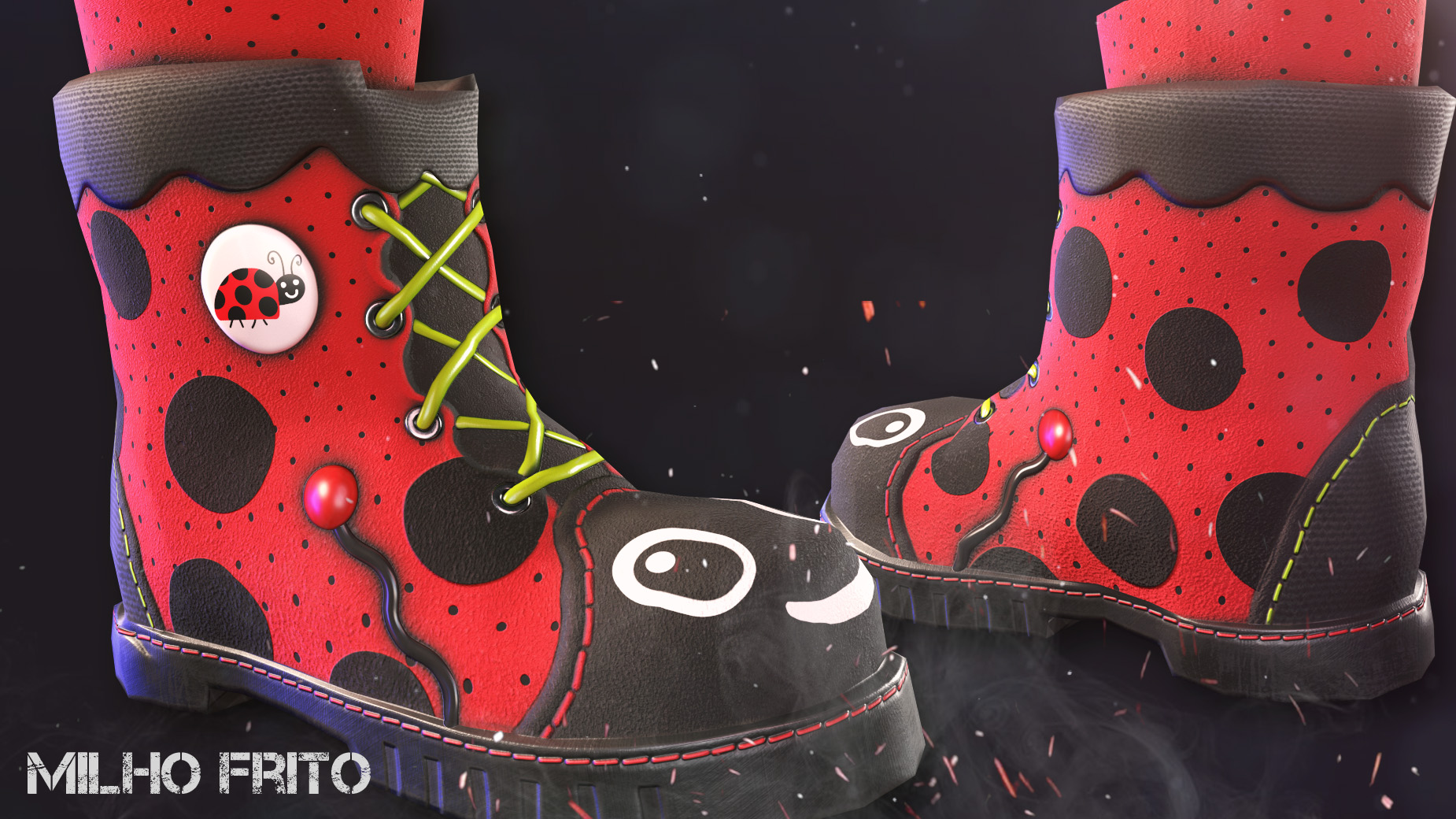 Ladybug Cosplay Boots