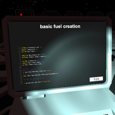 basic fuel creation