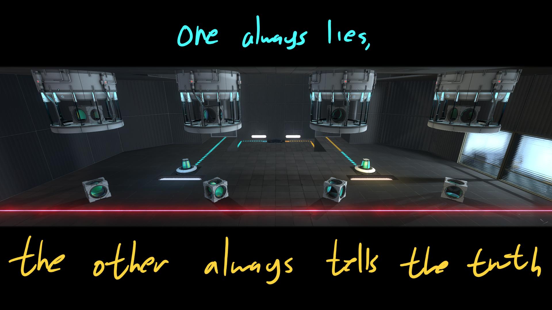 one always lies, the other always tells the truth