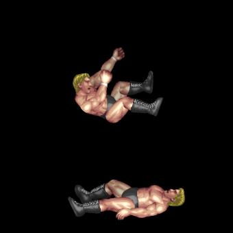 Jumping Back Elbow Drop