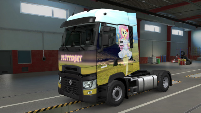 Human Fluttershy paintjob for Renault T