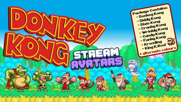 Donkey Kong Sprites (King of Swing Rips)