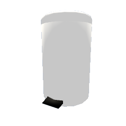 Pedal Bin - White Medium