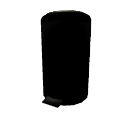 Pedal Bin - Black Medium