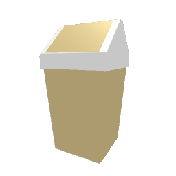 Pastel Flip Bin - Beige Large