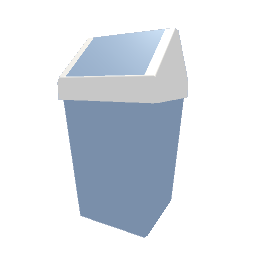 Pastel Flip Bin - Light Blue Large