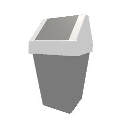 Pastel Flip Bin - Light Grey Small