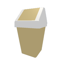 Pastel Flip Bin - Beige Small