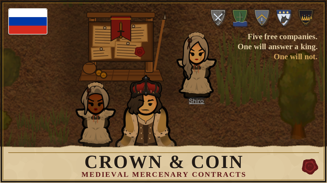 Crown & Coin - Medieval Mercenary Contracts - Russian translation