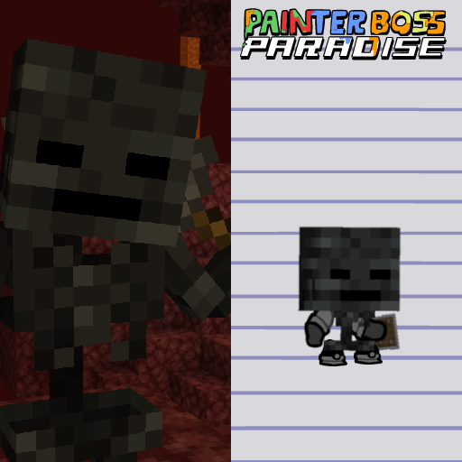 Minecraft 3D Wither Skeleton ( Nether )