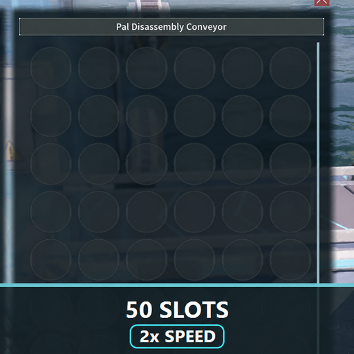 Pal Disassembly Conveyor - 50 Slots - 2x Processing preview
