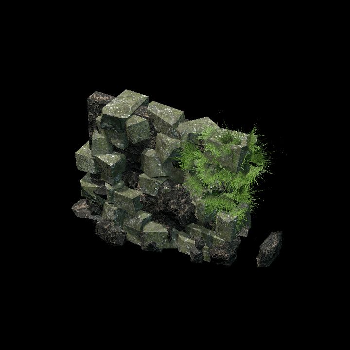 Jungle Ruins - Wall 2 A