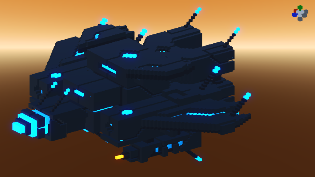 Battle with magnetic ship