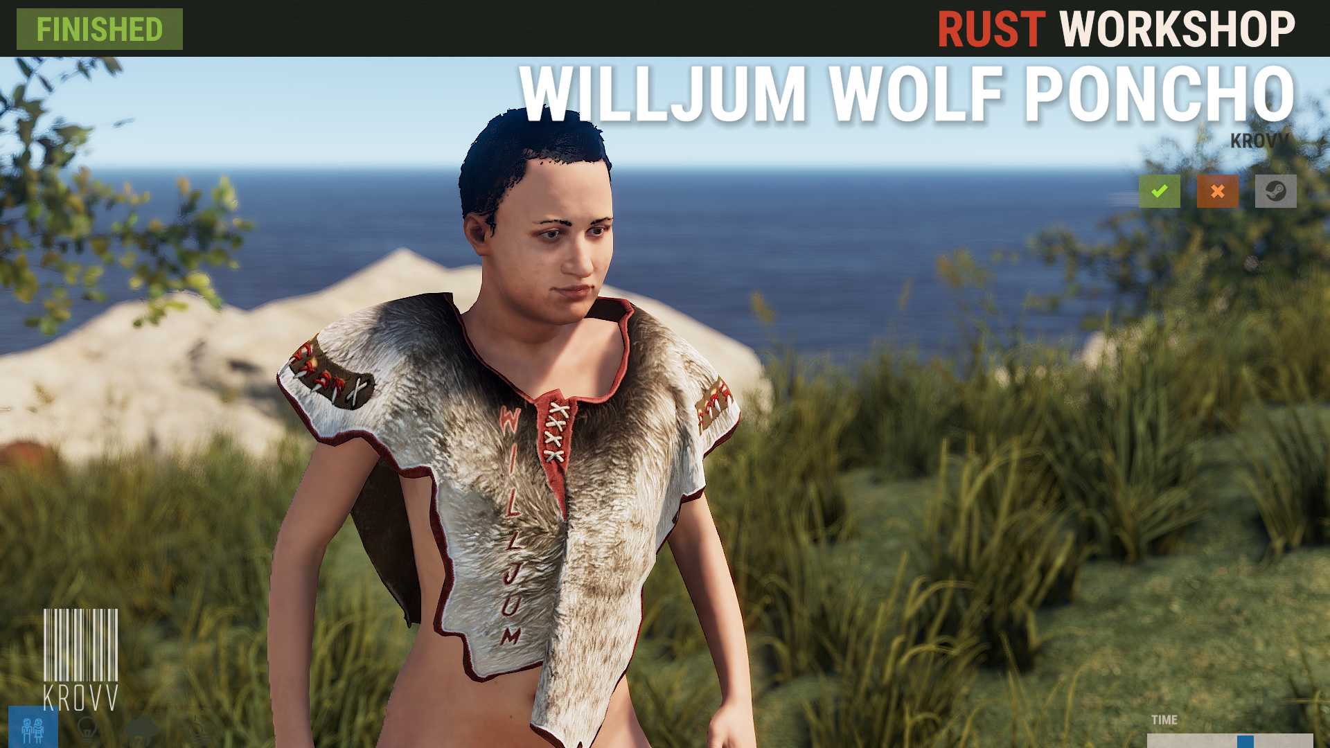 Willjum Wolf Poncho