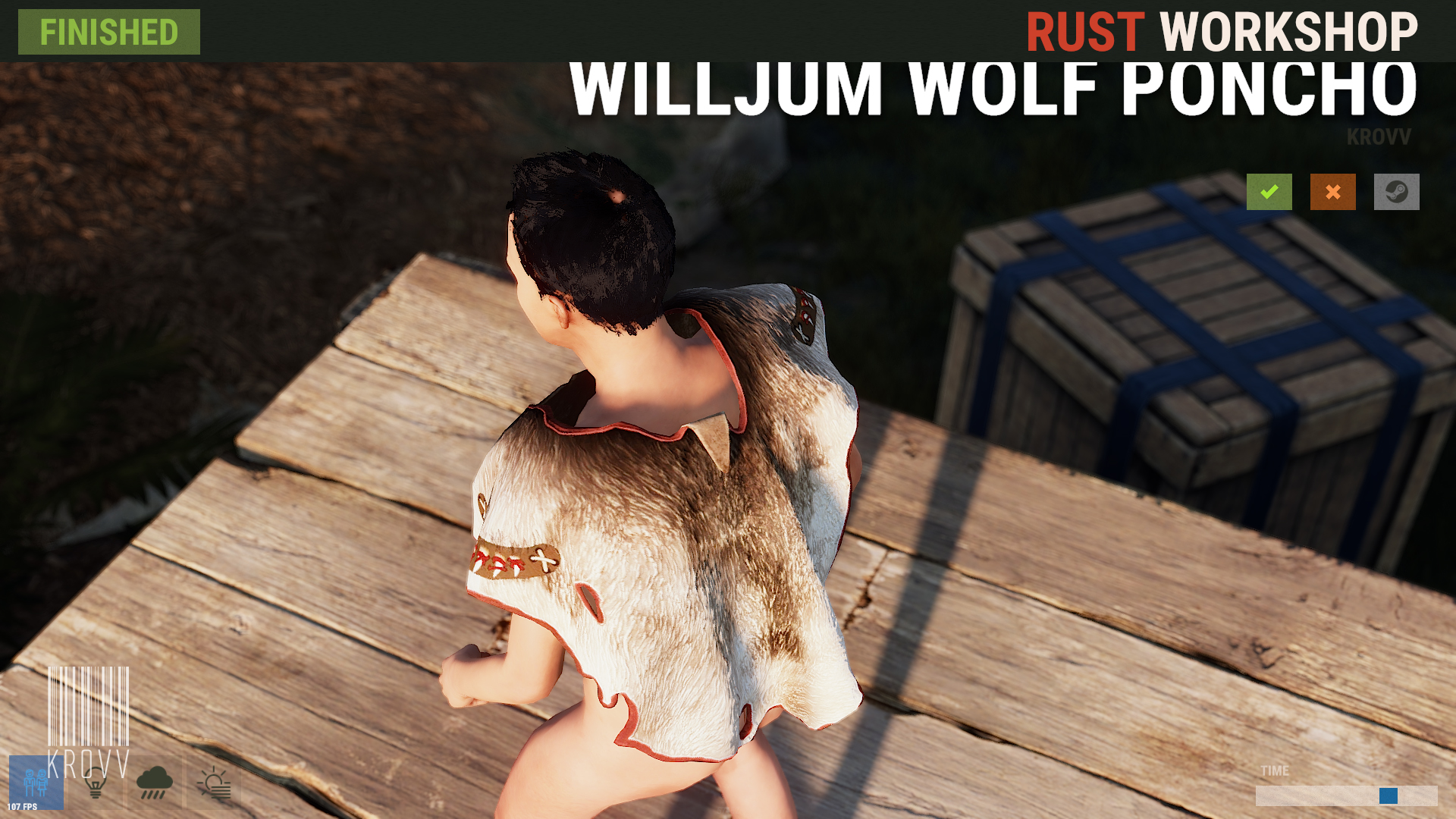Willjum Wolf Poncho