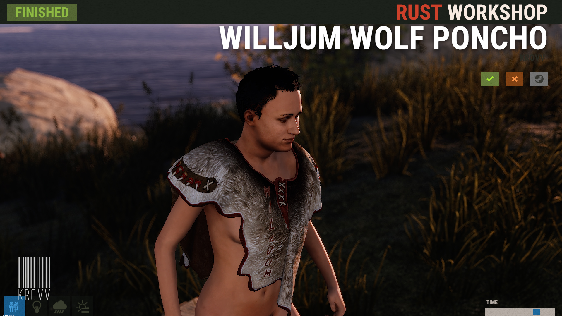 Willjum Wolf Poncho