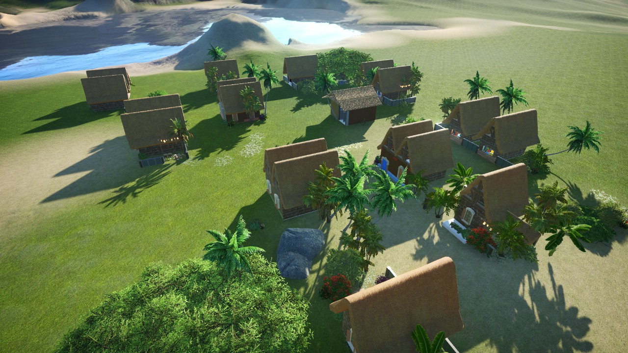 Tropical Village Shops town