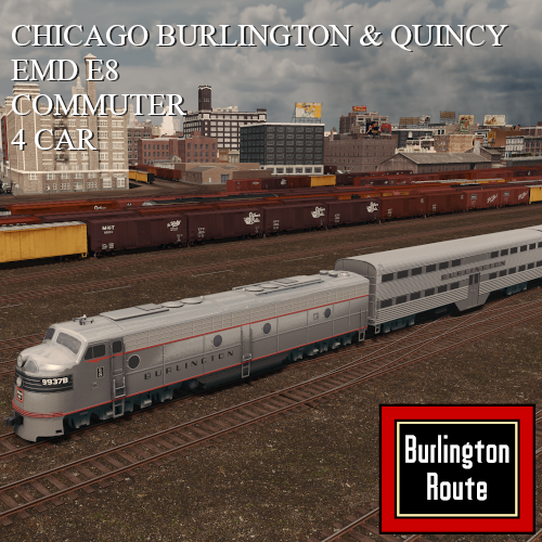 EMD E8 Burlington Route Commuter preview