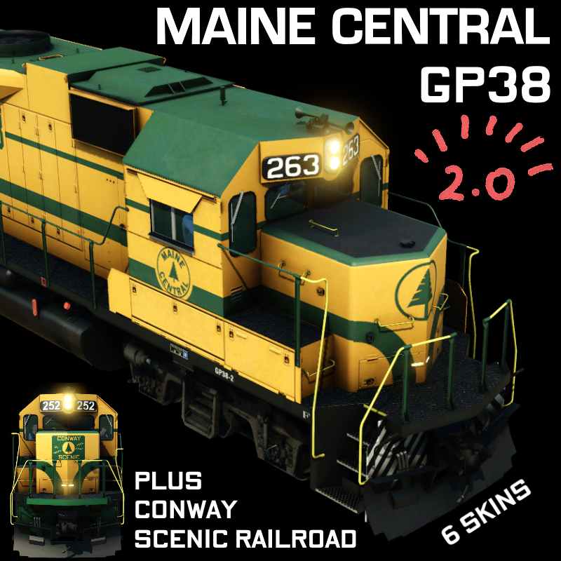 EMD GP38-2 MEC & Conway Scenic Pack