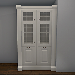 Maison Kitchen tall standing glass cabinet 150 x 250 cm