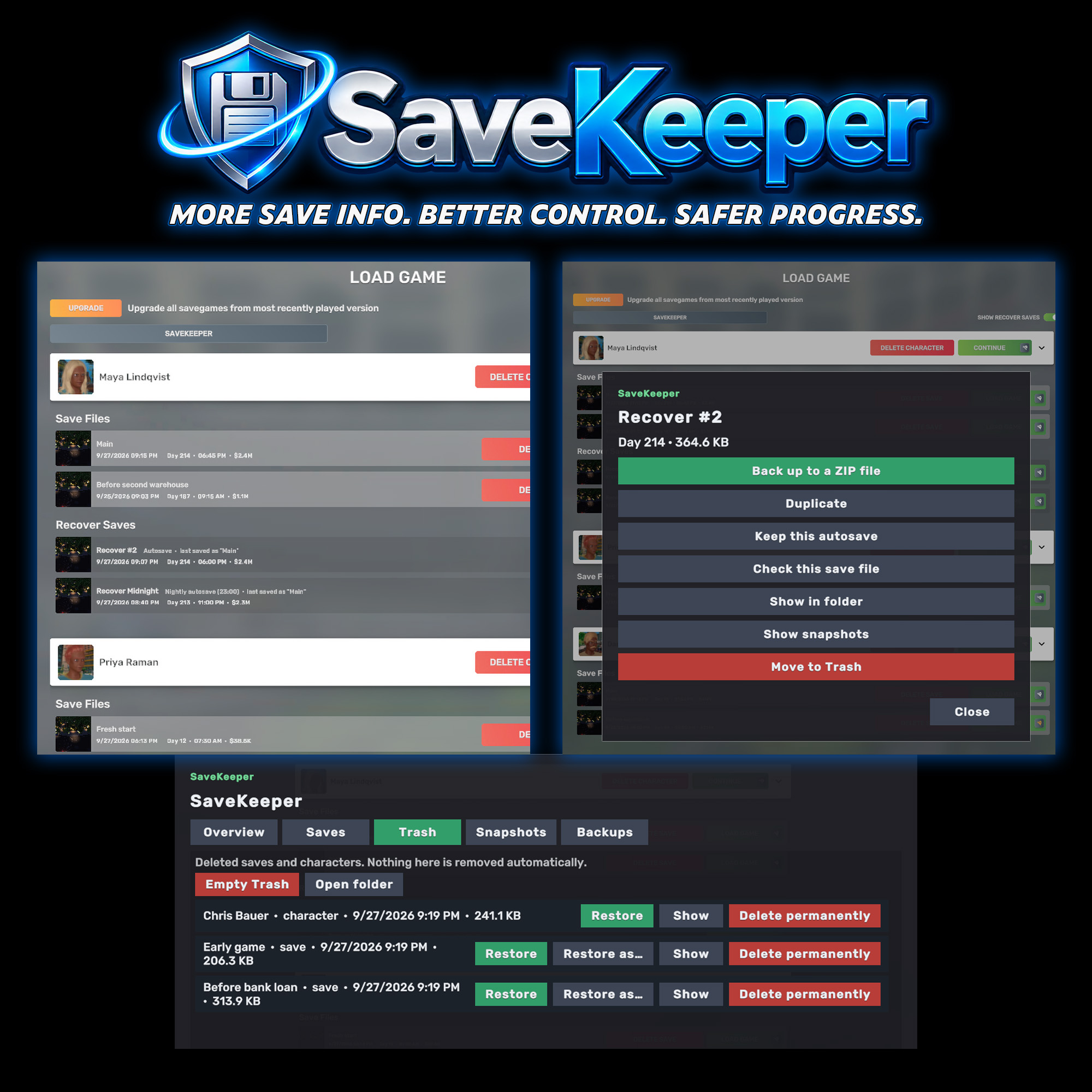 SaveKeeper preview