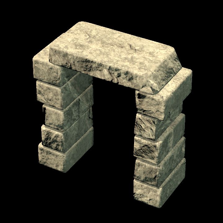Modular ancient house - stone frame
