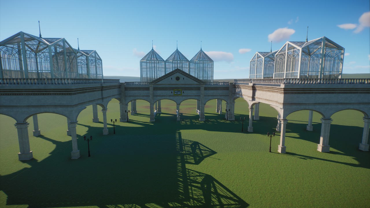 Classic themed entrance